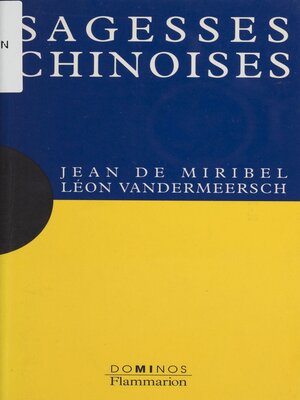 cover image of Sagesses chinoises